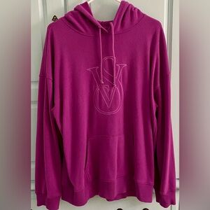 Victoria’s Secret Embroidered Logo Drawstring Hoodie L